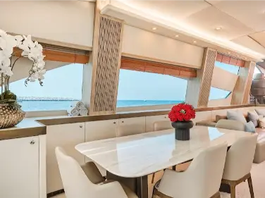 Sunseeker 108ft (Jacuzzi) Yacht Rental Dubai view 8