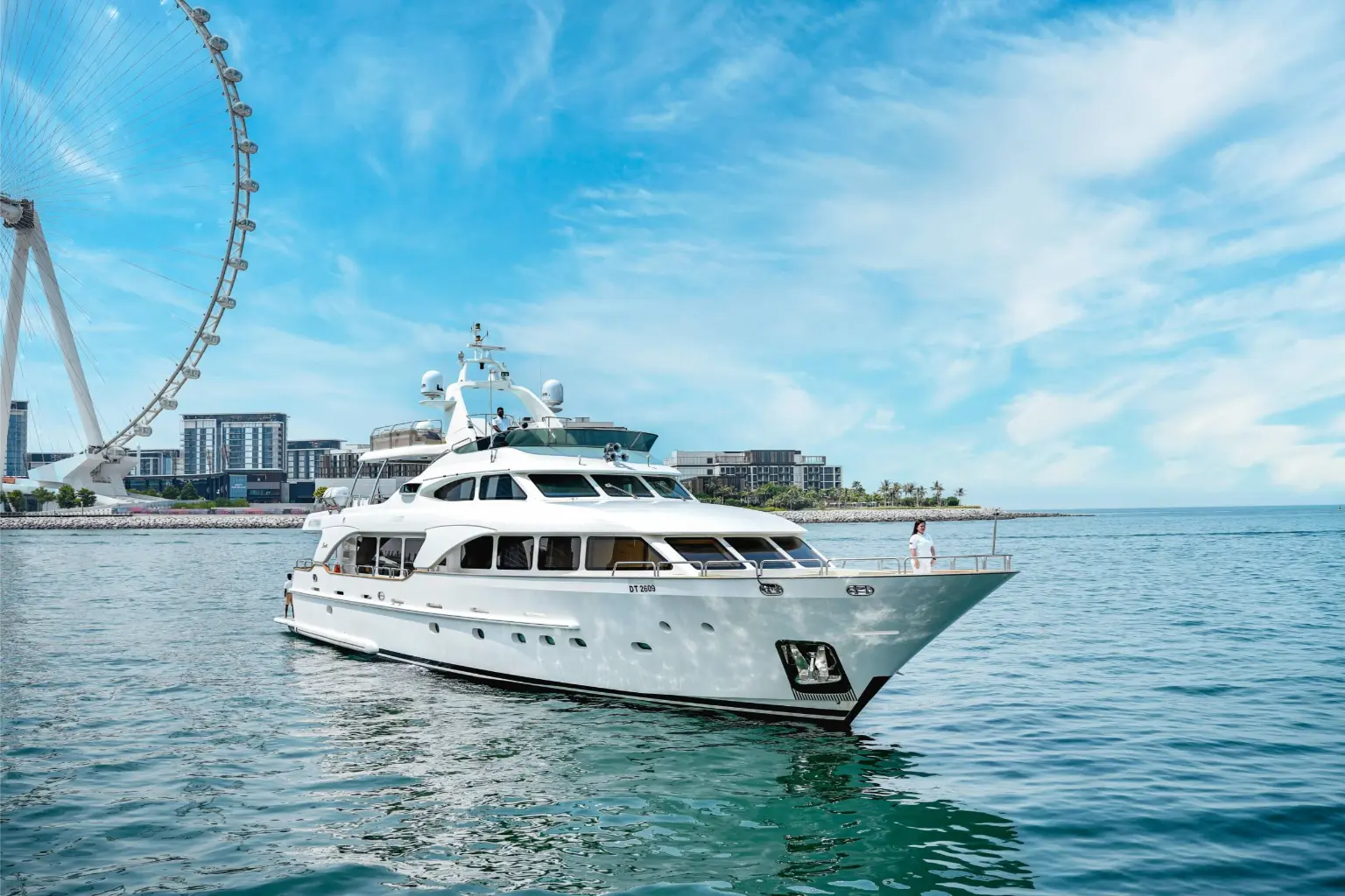 Benetti 110 Feet Yacht with Jacuzzi Rental luxury yacht rental Dubai