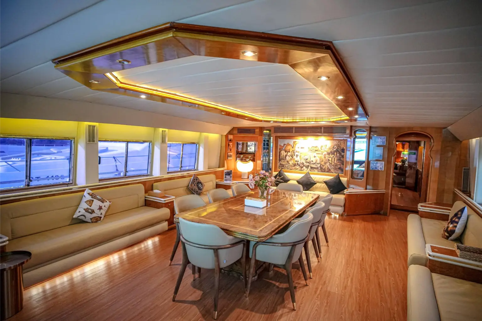 Mzaail 135ft Dubai Yacht Rental view 7